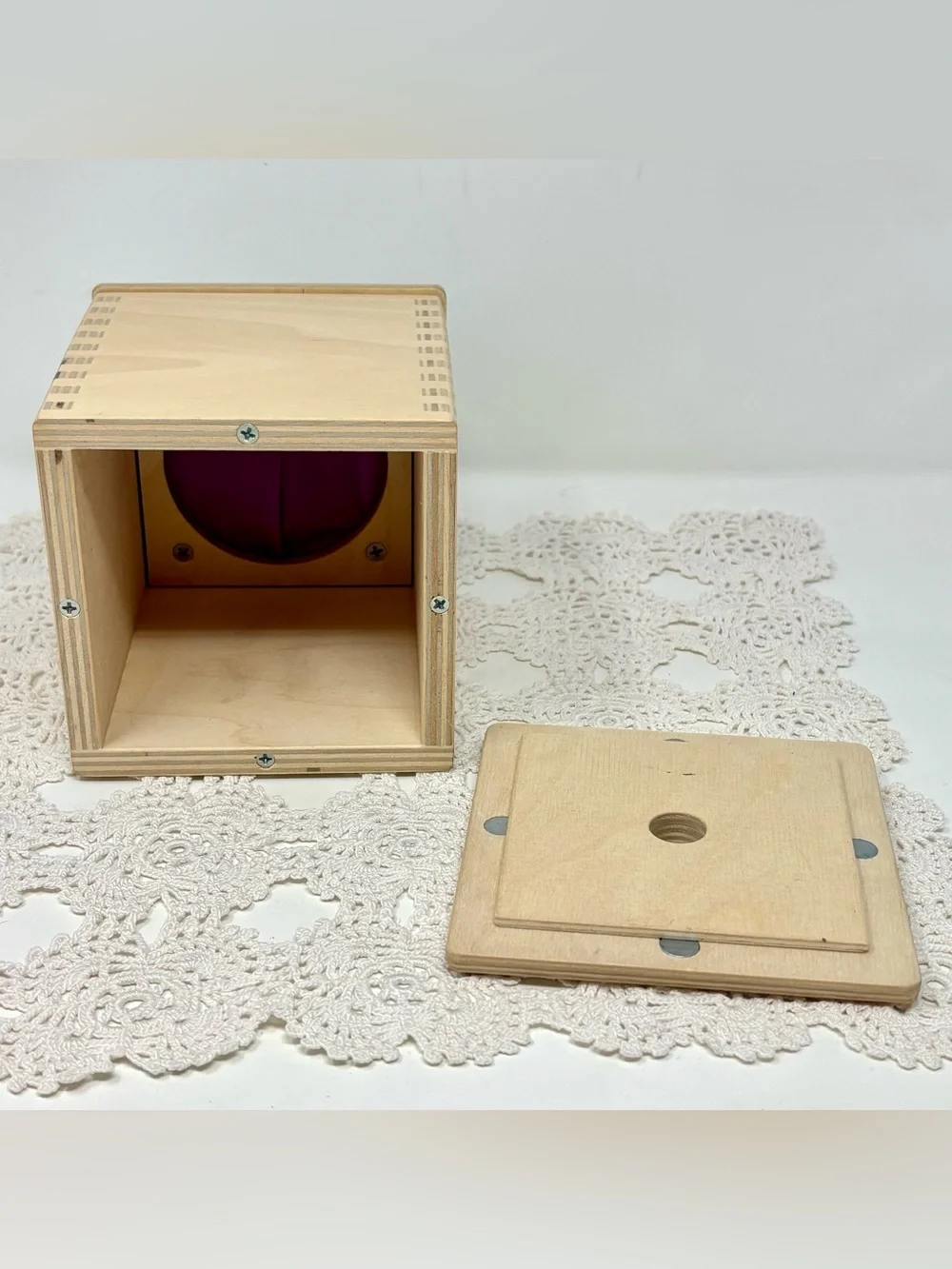Lovevery Magic Wooden Tissue Box Montessori Baby Toy